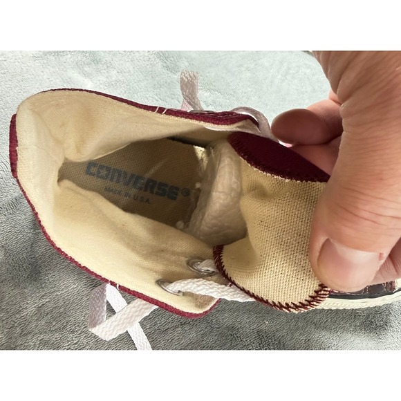 Vintage Converse All Star Shoes Mens Size 5.5 High Top Made USA 80s Sneakers - Picture 9 of 12